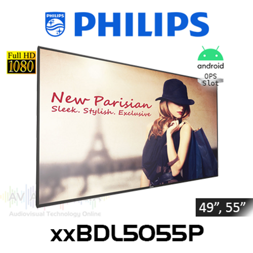 Philips P-Line Full HD 500 Nits Android Digital Signage (49", 55")