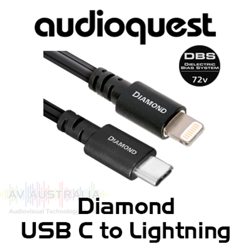 AudioQuest Diamond 72V DBS USB C to Lightning Cable