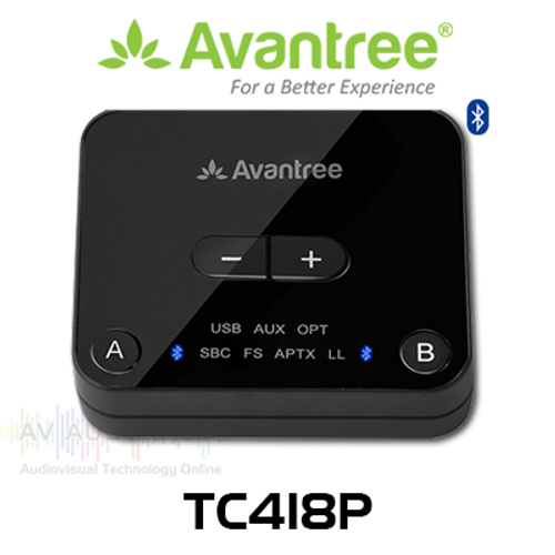 Avantree TC418P Bluetooth 5.0 aptX Dual Link Bluetooth Transmitter