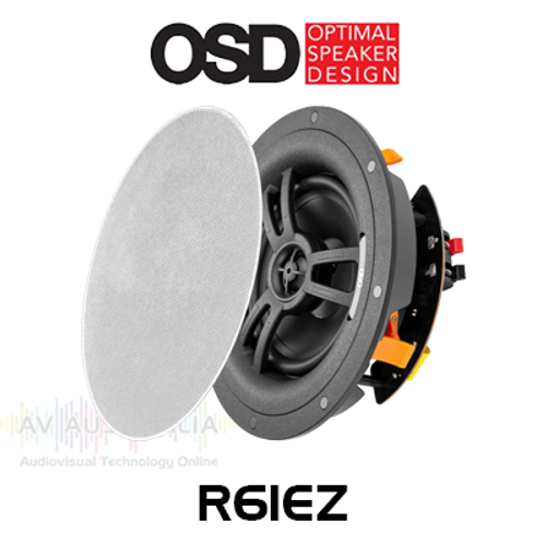 OSD Black R61EZ 6.5" In-Ceiling Speakers w/ Quick EZ Mounting System (Pair)