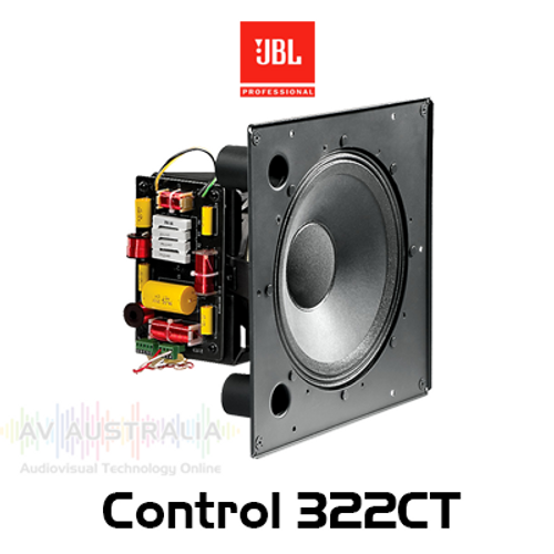 JBL Control 322CT 12" High-Output 70/100V Coaxial In-Ceiling Loudspeaker (Each)