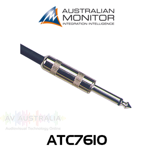 Australian Monitor 6.35mm Mono to 6.35 Mono Jack, 2 Core Cable (9.1m)