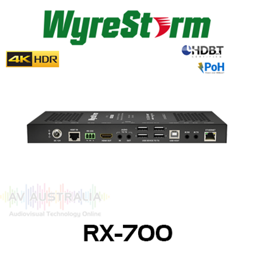 WyreStorm 4K60 HDR HDBaseT DSC Receiver with USB & PoH (100m)