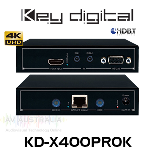 Key Digital KD-X400PROK 4K HDMI HDBaseT Extender Kit (45m)