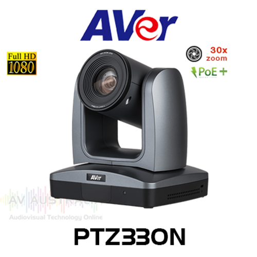 Aver PTZ330N Professional Full HD 30x Optical PoE+ PTZ Conference Camera with NDI