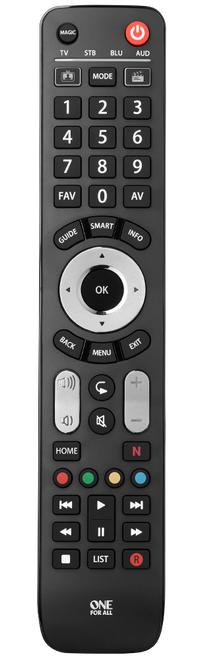 OFA URC7145 Evolve 4 Device Universal TV Remote Control