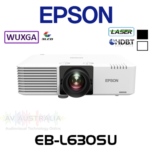 Epson EB-L630SU WUXGA 6000 Lumen HDBaseT Short Throw Installation Laser Projector