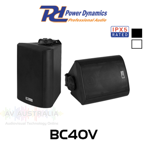 Power Dynamics BC40V 4" 8 ohm 100V IPX5 Outdoor Speakers (Pair)