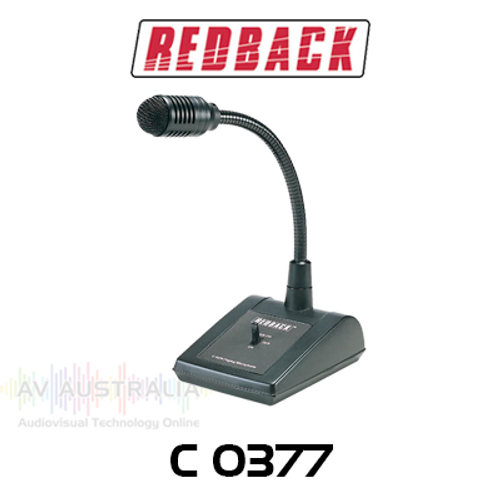 Redback Desktop Paging Microphone (3P XLR)