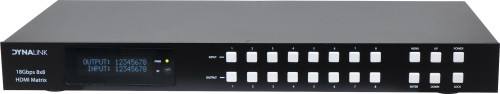 Dynalink 8x8 4K60 HDMI 2.0b 18Gbps Matrix Switcher With Audio De-Embedder