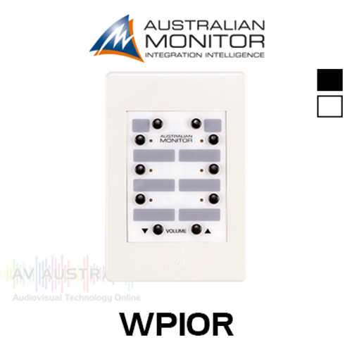 Australian Monitor WP10R  8 Button & Volume Control Wall Panel For ZONEMIX