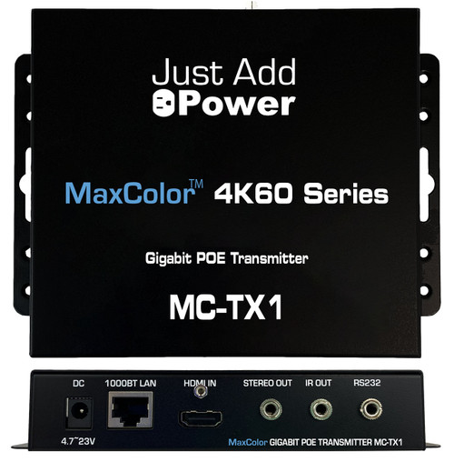 JAP MaxColor 4K60 UHD HDMI Over Gigabit IP Transmitter / Receiver