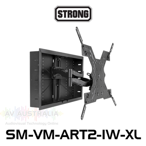 Strong 49-90" Display XL Dual-Arm Articulating In-Wall Mount (45kg Max)