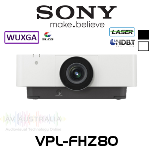 Sony VPL-FHZ80 WUXGA 6000 Lumens High Brightness HDBaseT Professional 3LCD Laser Projector