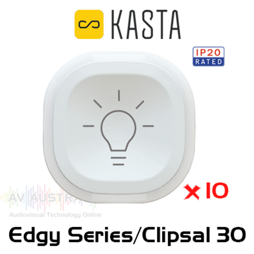 Kasta Edge Series / Clipsal 30 Pictogram Button Caps (10 pack)