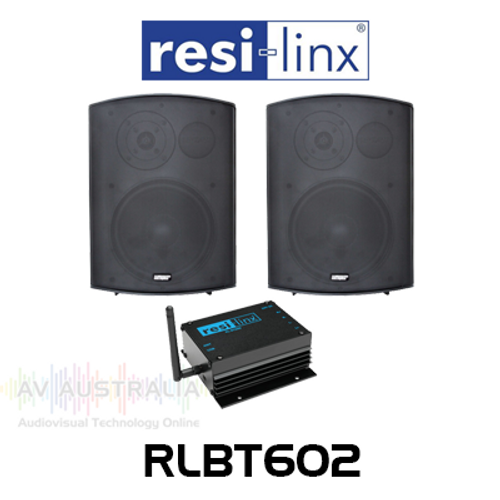 Resi-Linx RLBT602 6.5" Outdoor Speakers With 50W Bluetooth Stereo Amplifier