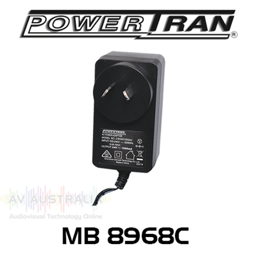 PowerTran 24V DC 1A 2.5mm Tip Appliance Power Supply Adapter