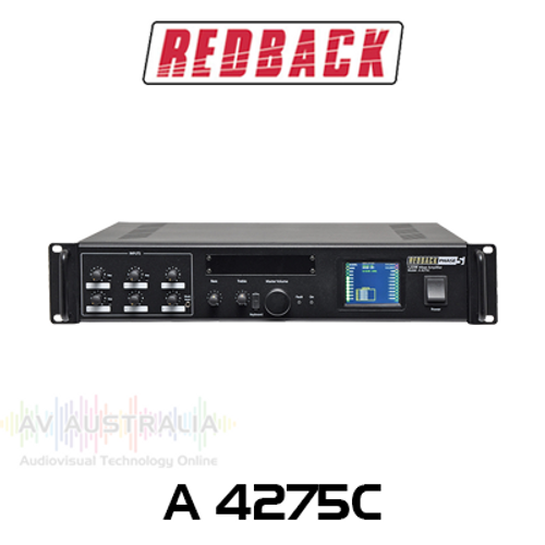 Redback 6-Input 125W Public Address Mixer Amplifier