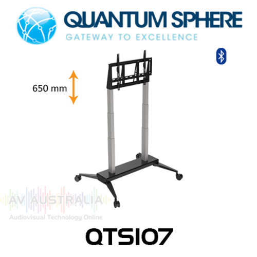 Quantum Sphere 32"-70" Height Adjustable Motorised Mobile AV Trolley (80kg Max)