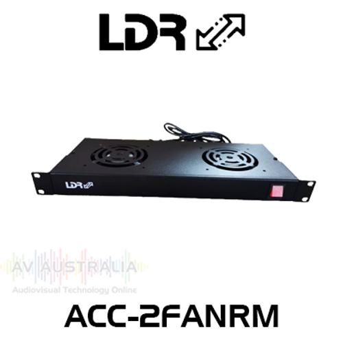 LDR 2-Way 1RU Rackmountable Fan Kit With Power Switch