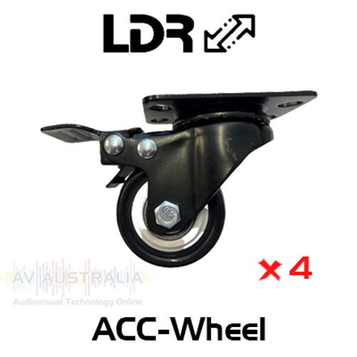 LDR 2" PP Rack Wheels (Set of 4)