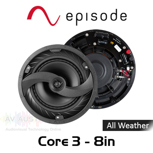 Episode Core 3 Series 8" All Weather In-Ceiling Speakers (Pair)