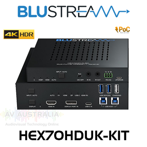 BluStream HEX70HDUK-KIT 4K UHD Multi Format HDBaseT CSC Extender Set (40m)