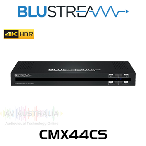 BluStream Contractor 4x4 4K HDR HDMI 2.0 Matrix with Audio Breakout