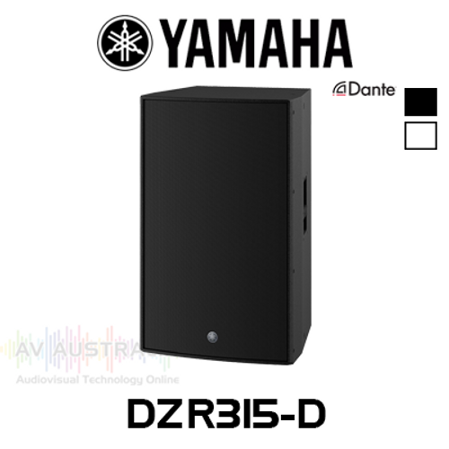 Yamaha DZR315-D 15" 3-Way Bi-Amped Powered Bass-Reflex Loudspeaker With Dante (Each)