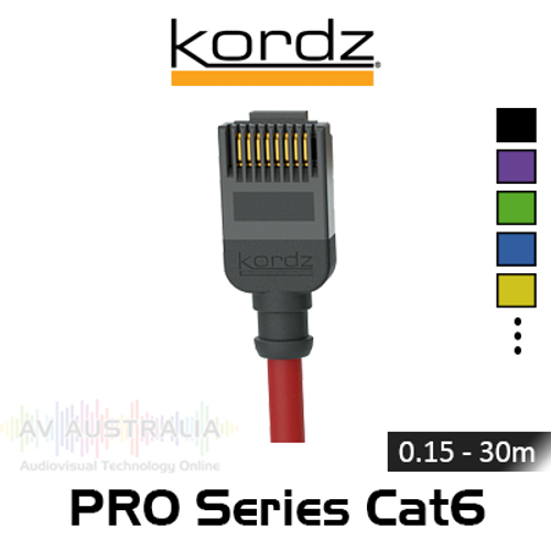 Kordz Pro Series Slim Profile Cat6 UTP 28AWG Network Patch Cord (0.15-30m)