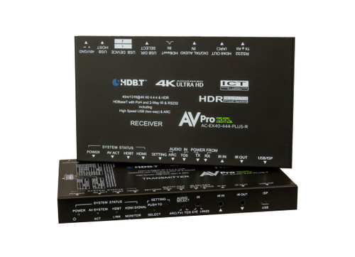 AVPro Edge 4K60 4:4:4 HDR HDMI Over HDBaseT Extender Set with PoH and 2-Way USB/KVM, IR & RS232 (40m)