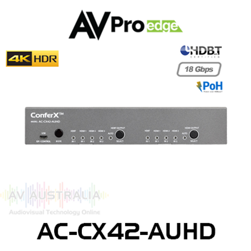 AVPro Edge ConferX 4x2 4K60 HDMI & HDBaseT Presentation Matrix Switcher