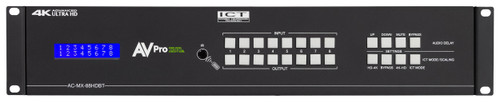 AVPro Edge 8x8 4K60 4:4:4 HDR HDMI HDBaseT Matrix Switcher With Dual Audio De-embedder