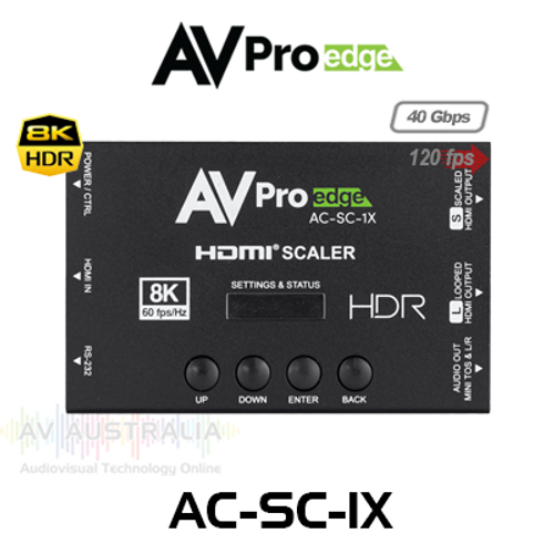 AVPro Edge 8K HDMI Down Scaler, EDID Manager & Audio De-Embedder