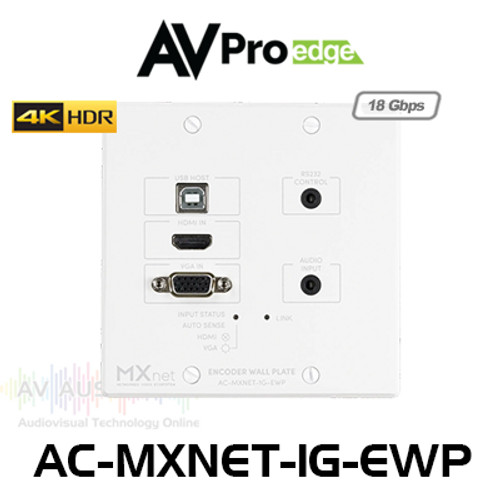 AVPro Edge AC-MXNET-1G-EWP MxNet 1G Wallplate Encoder Device