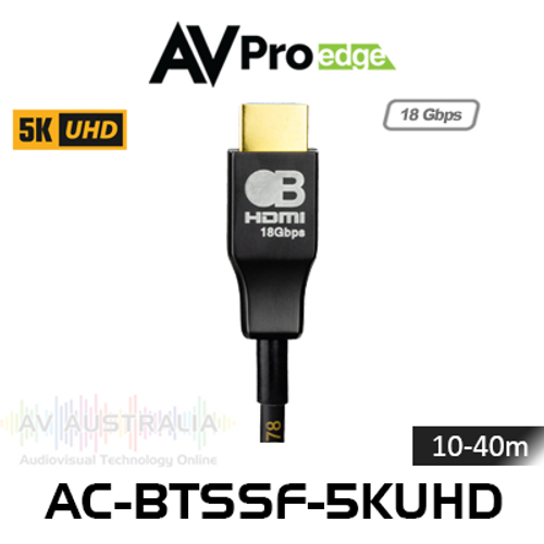 AVPro Edge Bullet Train 5K 18Gbps Active Optical HDMI Cables (10-40m)