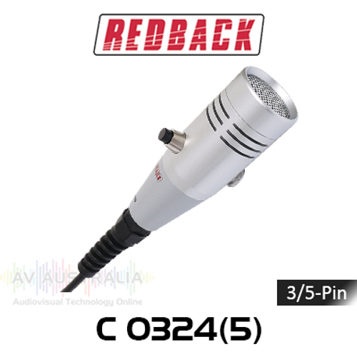 Redback 3/5-Pin XLR Handheld Supermarket Paging Microphone
