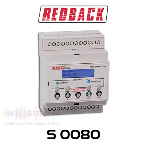 Redback 50 Event 4 Output 24 Hour 7 Day DIN Rail Timer