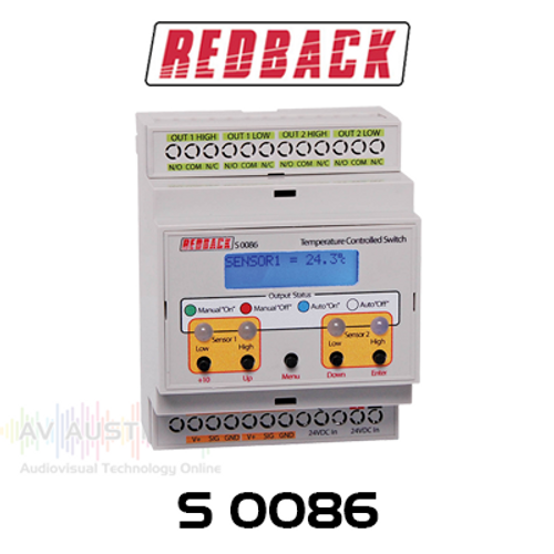 Redback DIN Rail Temperature Controlled Switch