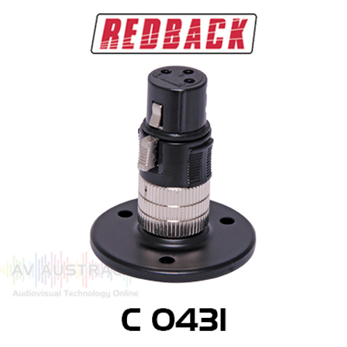 Redback Desk Mount Microphone Socket (3P XLR)