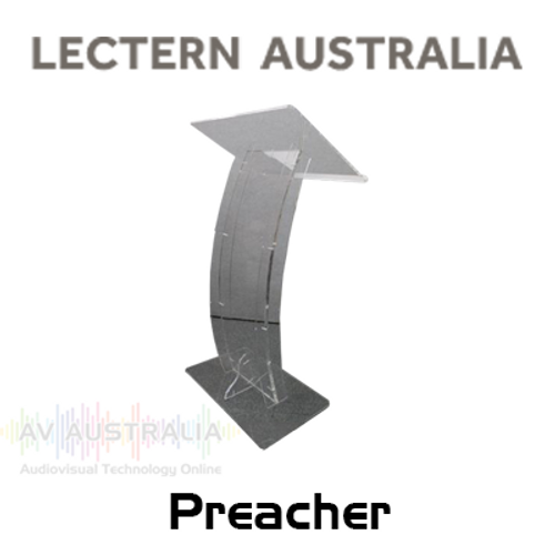 Lectern Australia LE-G07 Preacher Curved Acrylic Lectern