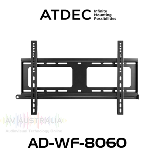 Atdec AD-WF-8060 VESA 600x400 Low Profile Fixed Display Wall Mount (80kg Max)