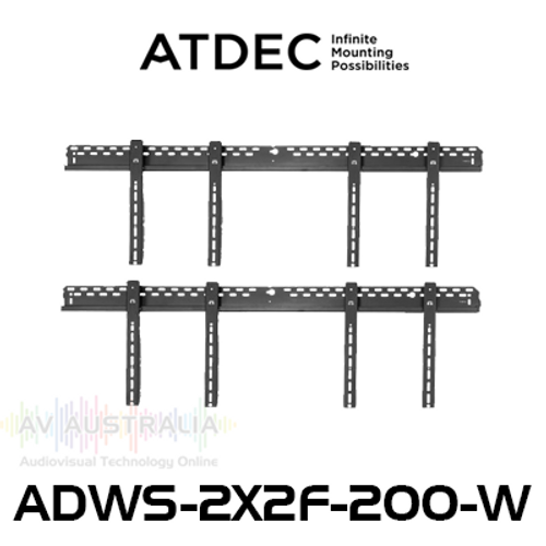 Atdec ADWS-2X2F-200-W 46"-65" Displays 2x2 Video Wall Mount