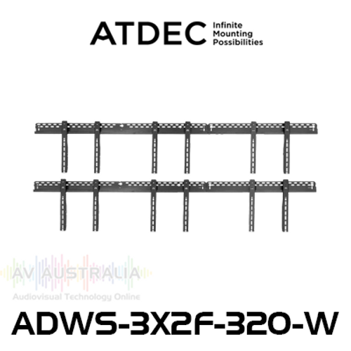 Atdec ADWS-3X2F-320-W 49"-60" Displays 3x2 Video Wall Mount