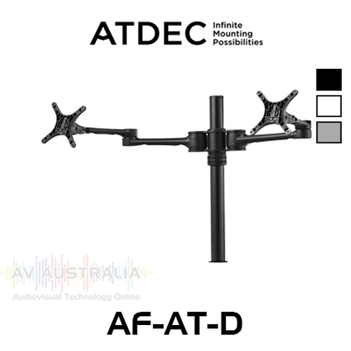 Atdec AF-AT-D Two 476mm Articulated Arms Monitor Desk Mount (8kg Max Per Monitor)