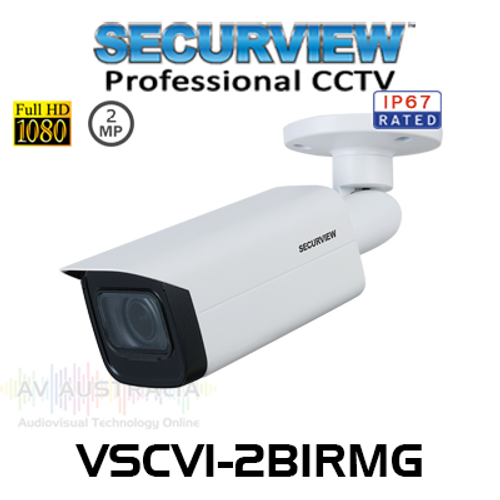 SecurView Professional 2MP 2.7-13.5mm Varifocal Outdoor HDCVI Bullet Camera