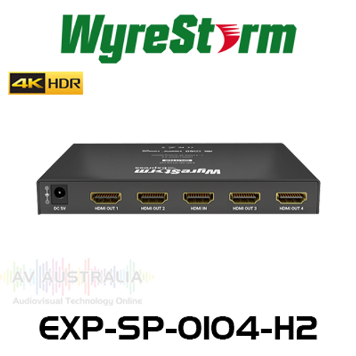 WyreStorm Essentials 4K60 1:4 HDMI Splitter with Scaling