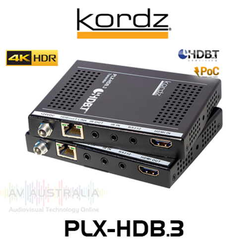 Kordz PLX-HDB.3 4K60 4:4:4 HDR HDMI Over HDBaseT Extender Set (40m)