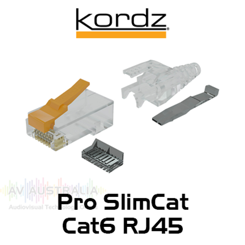 Kordz Pro Series RJ45 Cat6 Connector & Strain Relief (100 pcs)