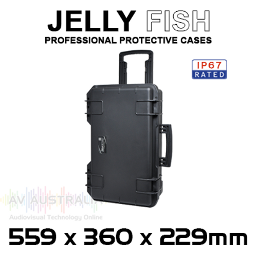 JellyFish 559x360x229mm IP67 Protective ABS Case With Wheels